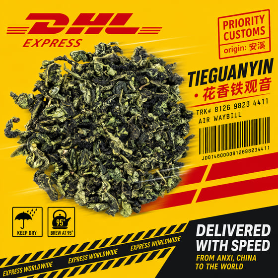 Floral Tie Guan Yin